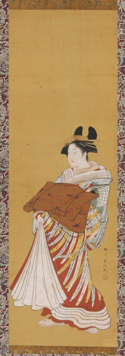 Yujo en parade - Toyonobu Utagawa
