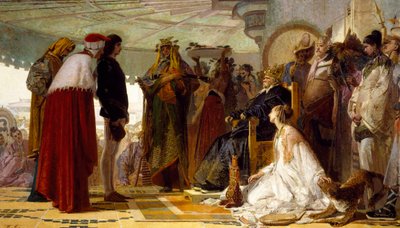 Marco Polo devant le Grand Khan des Tartares - Tranquillo Cremona