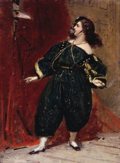 Masque du Bersagliere, par Tranquillo Cremona (1837-1878) - Tranquillo Cremona