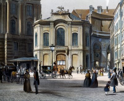 Burgtheater à Vienne Michaelerplatz avec l