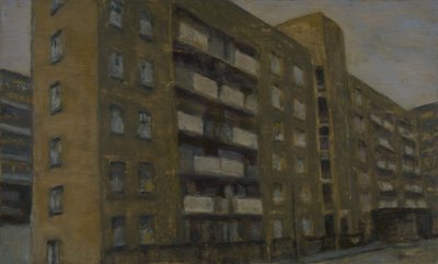 Un endroit pour vivre 34, 2012 (huile sur contreplaqué) - Trevor Burgess