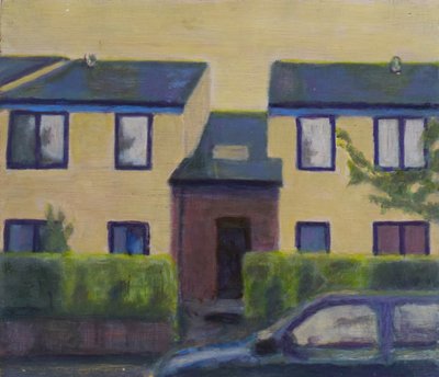 Un endroit pour vivre 38, 2012 (huile sur contreplaqué) - Trevor Burgess