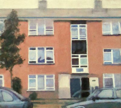 Un endroit pour vivre 47, 2012 (huile sur contreplaqué) - Trevor Burgess