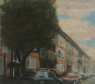 A place to live 4, 2010 (huile sur contreplaqué) - Trevor Burgess