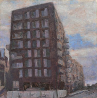Un endroit pour vivre 60, 2013 (huile sur contreplaqué) - Trevor Burgess