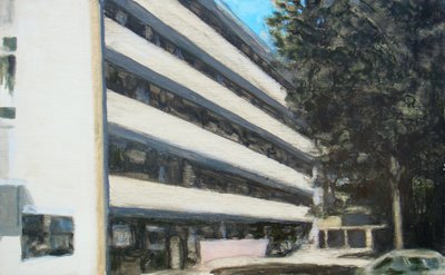 Un endroit pour vivre 9, 2011 (huile sur contreplaqué) - Trevor Burgess