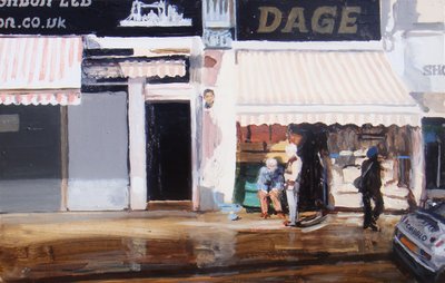 Action pour les personnes âgées, 2010 (huile sur carton) - Trevor Burgess