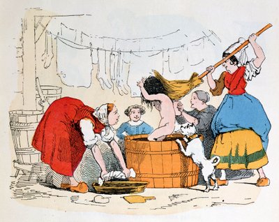 Le Bain obligatoire, illustration pour 