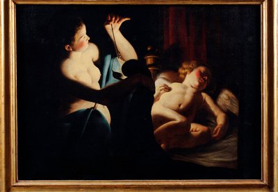 Psyché découvre Cupidon - Trophime Bigot