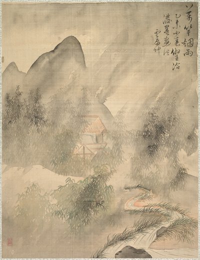 Dix mille bambous dans la brume et la pluie, 1847 - Tsubaki Chinzan