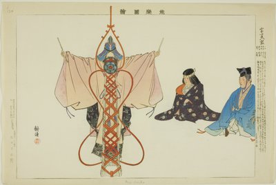 Fuji Taiko, de la série "Images de représentations No (Nogaku Zue)" - Tsukioka Kogyo