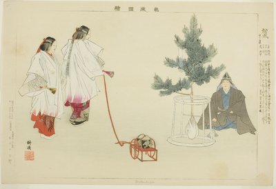 Matsukaze, de la série "Images de représentations No (Nogaku Zue)" - Tsukioka Kogyo