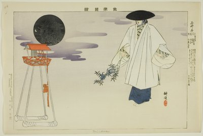 Miidera, de la série "Images de représentations No" - Tsukioka Kogyo