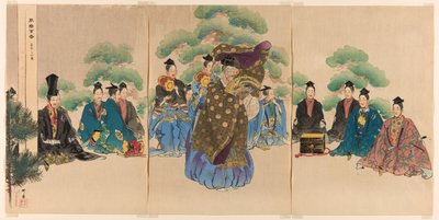 Okina, de la série "One Hundred No Dramas (Nogaku hyakuban)". - Tsukioka Kogyo