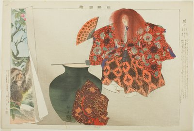 Shojo, de la série "Images de représentations de No (Nogaku Zue)" - Tsukioka Kogyo