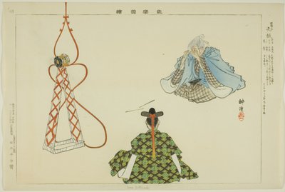 Sora Zutsumi, de la série "Images de représentations No (Nogaku Zue)" - Tsukioka Kogyo