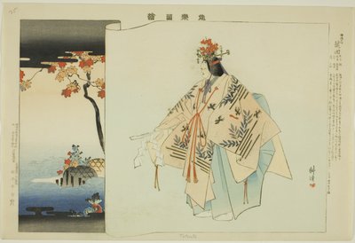 Tatsuta, de la série "Images de performances No" - Tsukioka Kogyo