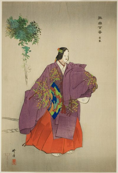 Teika, de la série "One Hundred No Dramas (Nogaku hyakuban)" - Tsukioka Kogyo