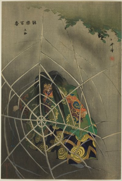 Tsuchi-gumo, de la série "One Hundred No Dramas (Nogaku hyakuban)". - Tsukioka Kogyo