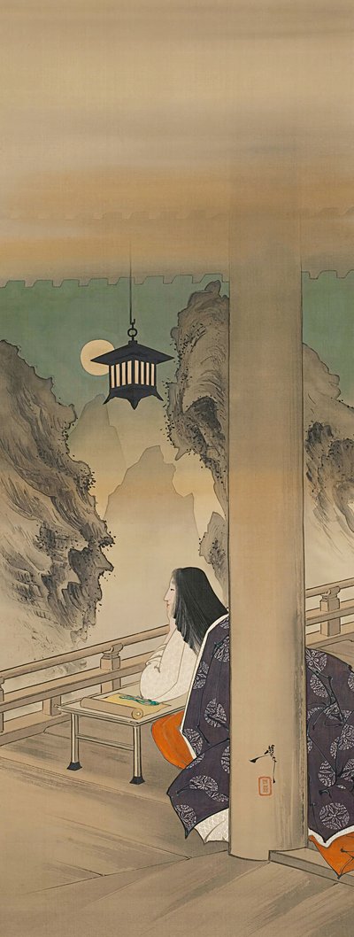 Murasaki Shikibu au temple d