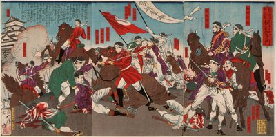 La mort de Murata Sansuke - Tsukioka Yoshitoshi
