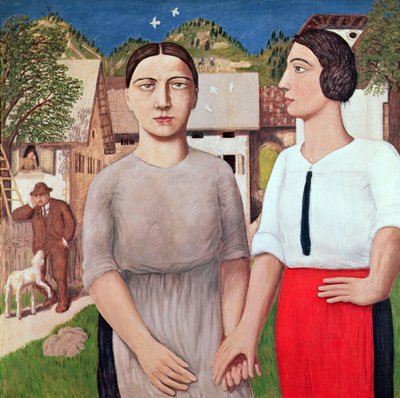 La Cour des colombes - Tullio Garbari