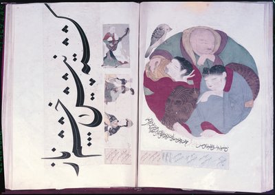 Album 2160 Personnes dormant et calligraphie, d