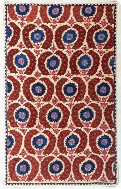 Une couverture en lin brodée, ottomane, fin 17ème-début 18ème siècle - Turkish School