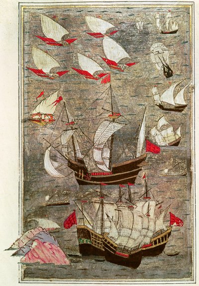 La flotte ottomane de Tarik-y Bayezid - Turkish School