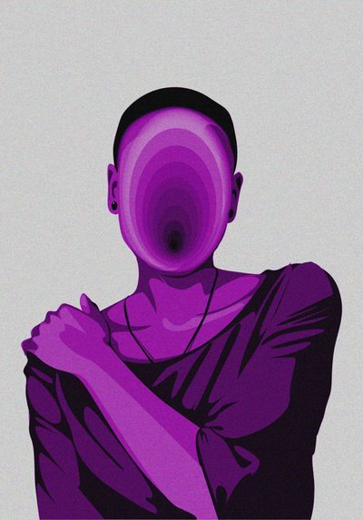 Silhouette violette sans visage - UMUUNTU