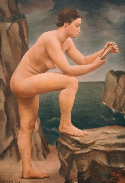 Étude pour jeune femme à la mer - Ubaldo Oppi