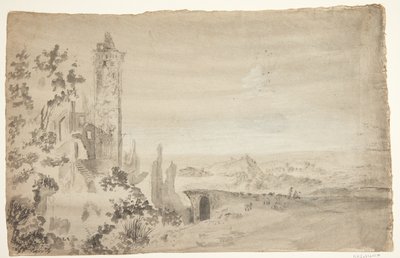 Paysage avec ruines - Ubekendt