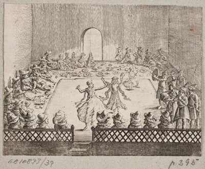 Banquet persan avec danseurs - Ubekendt
