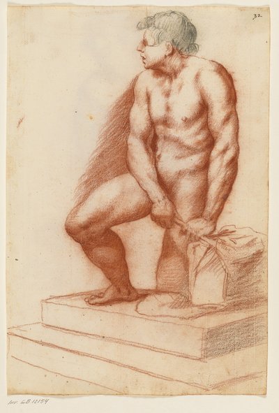 Homme musclé debout, coupé à la tête - Ubekendt