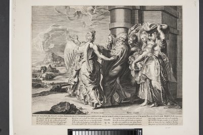 La fuite de Lot et de sa famille de Sodome - Ubekendt