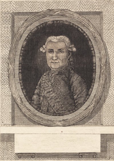 Portrait inachevé de Ove Høegh-Guldberg - Ubekendt dansk sidste halvdel af 1700 tallet