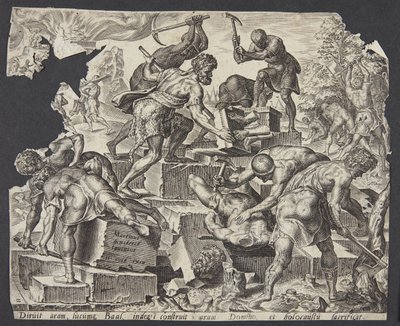 Gédéon et ses hommes détruisant l