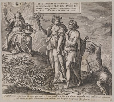 Titre, allégorie de la pénitence et de la conscience de la culpabilité - Ubekendt efter Maerten de Vos