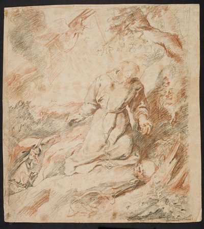 La stigmatisation de Saint François - Ubekendt efter Peter Paul Rubens