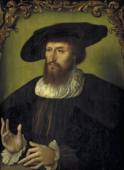 Portrait du roi danois Christian II - Ubekendt nederlandsk første fjerdedel af 1500 tallet