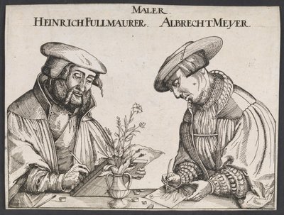 Portrait de Heinrich Füllmaurer et Albrecht Meyer - Ubekendt tysk 1500 tallet