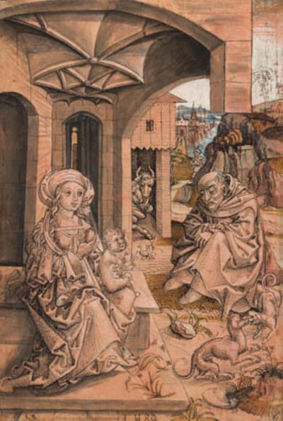 La Sainte Famille - Ubekendt tysk sidste tiår af 1400 tallet
