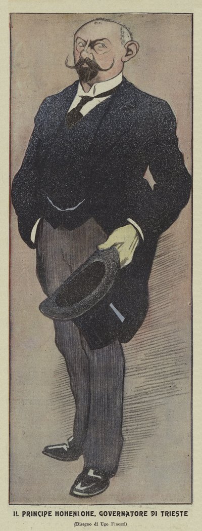 Prince Konrad de Hohenlohe-Schillingsfürst, Gouverneur autrichien de Trieste - Ugo Finozzi