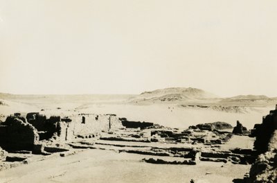 Zone commerciale du monastère de Saint-Siméon, Assouan, Égypte, photographie d