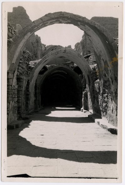 Galerie 94 orientée vers le sud, monastère de Saint-Siméon, Assouan, Égypte, photographie d