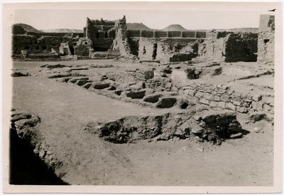 Intérieur du monastère de Saint-Siméon, salle VI, Assouan, Égypte, photographie d