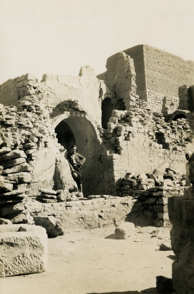Intérieur du grand donjon (qasr) du monastère de Saint-Siméon, Assouan, Égypte, photographie d