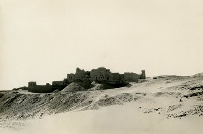 Monastère de Saint-Siméon, vu du nord, Assouan, Égypte, photographie d