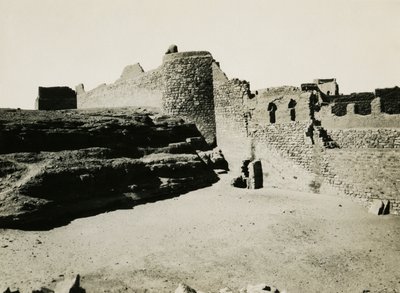 Monastère de Saint-Siméon, vu du sud-est, Assouan, Égypte, photographie d