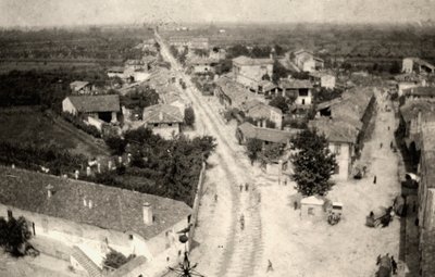 Vue panoramique de la ville de Romans, prise du clocher de l